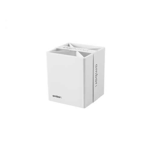 Porta-Canetas Quadrado AmbarEss Branco , Ambar , 6160200230016 , 5601199187982